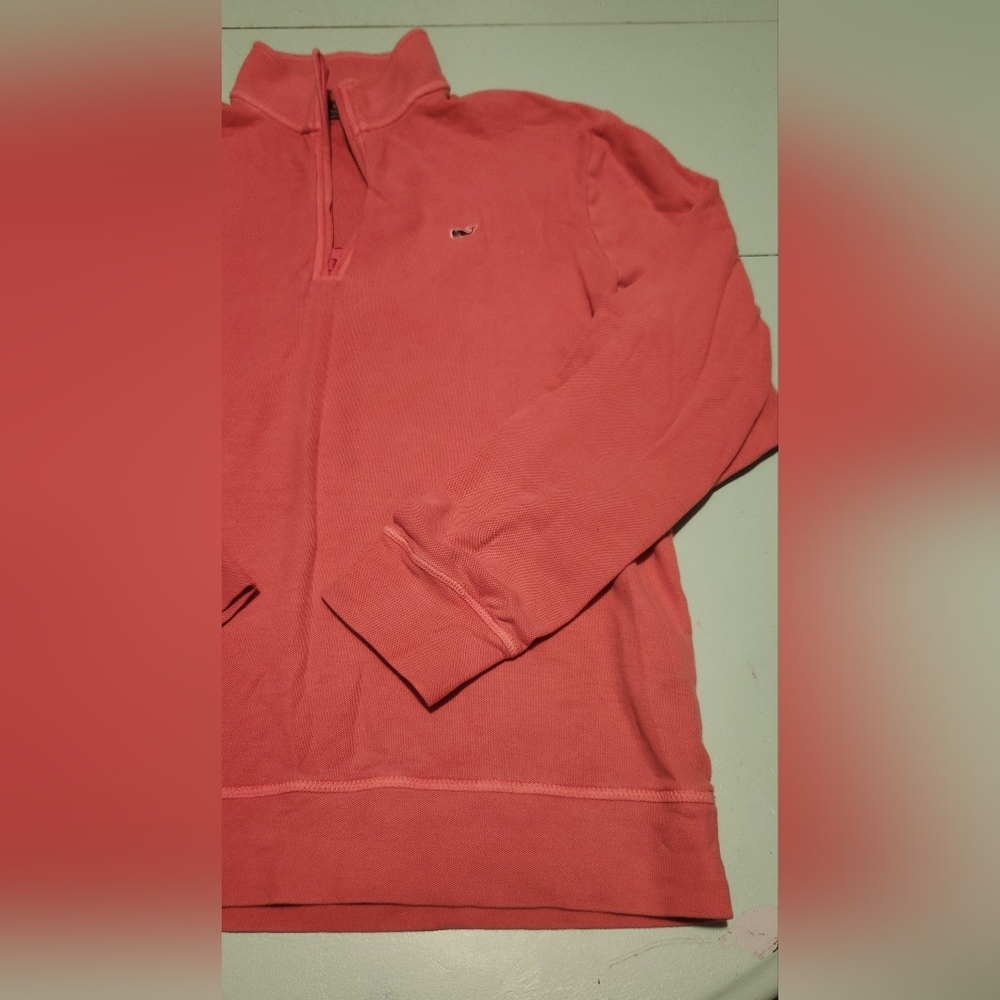 Vineyard Vines Women's Pink Zip-Up Sweater